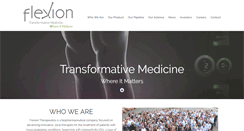 Desktop Screenshot of flexiontherapeutics.com